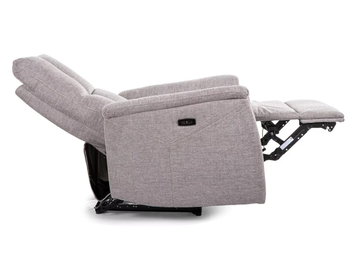 Poltrona relax elettrica Neptun M Brego in tessuto grigio - immagine 2