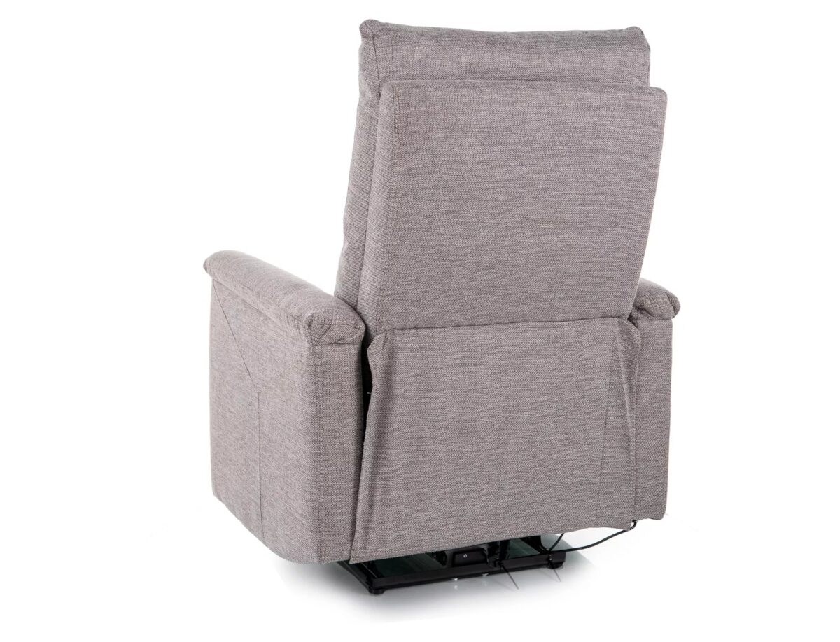 Poltrona relax elettrica Neptun M Brego in tessuto grigio - immagine 3