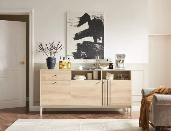 Credenza Frost K1 – Off White + Rovere Alpino