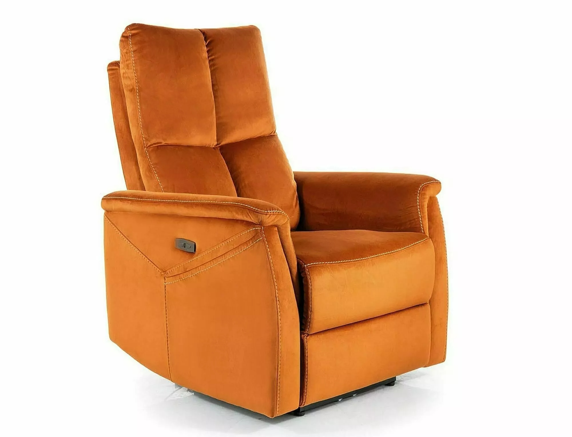 product-1251 Poltrona relax elettrica Neptun M Velvet – cannella - immagine 1