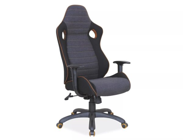 Sedia da ufficio Q-229 nera e grigia – 66×50×117 cm