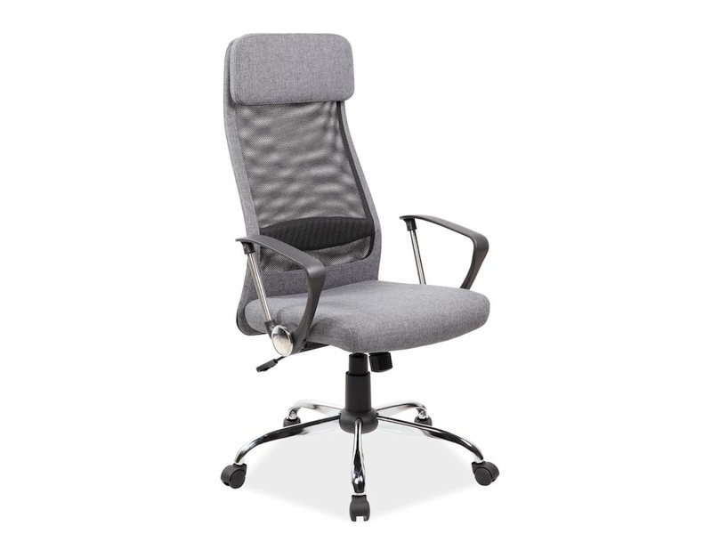 product-1380 Sedia da ufficio Q-345 grigia – 62x49x118 cm - immagine 1