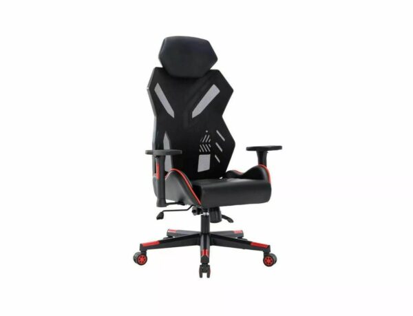 Sedia da ufficio Revolt nera e rossa – 67x51x120 cm