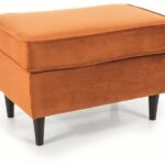 Pouf Ron Velvet cannella – 60x40x43 cm