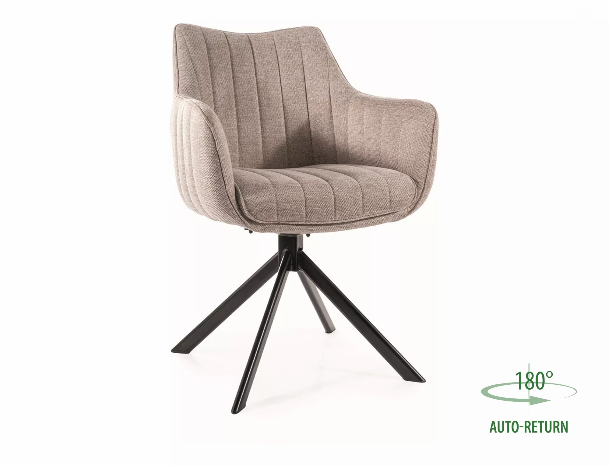 product-1965 Sedia girevole Azalia Brego beige chiaro – 61x44x86 cm - immagine 1