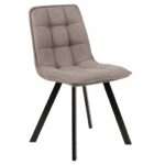 Sedia Ellis Bjorn beige / nero opaco – 46x42x88 cm