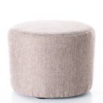 Pouf Doti A Brego in tessuto beige – 43x43x32 cm
