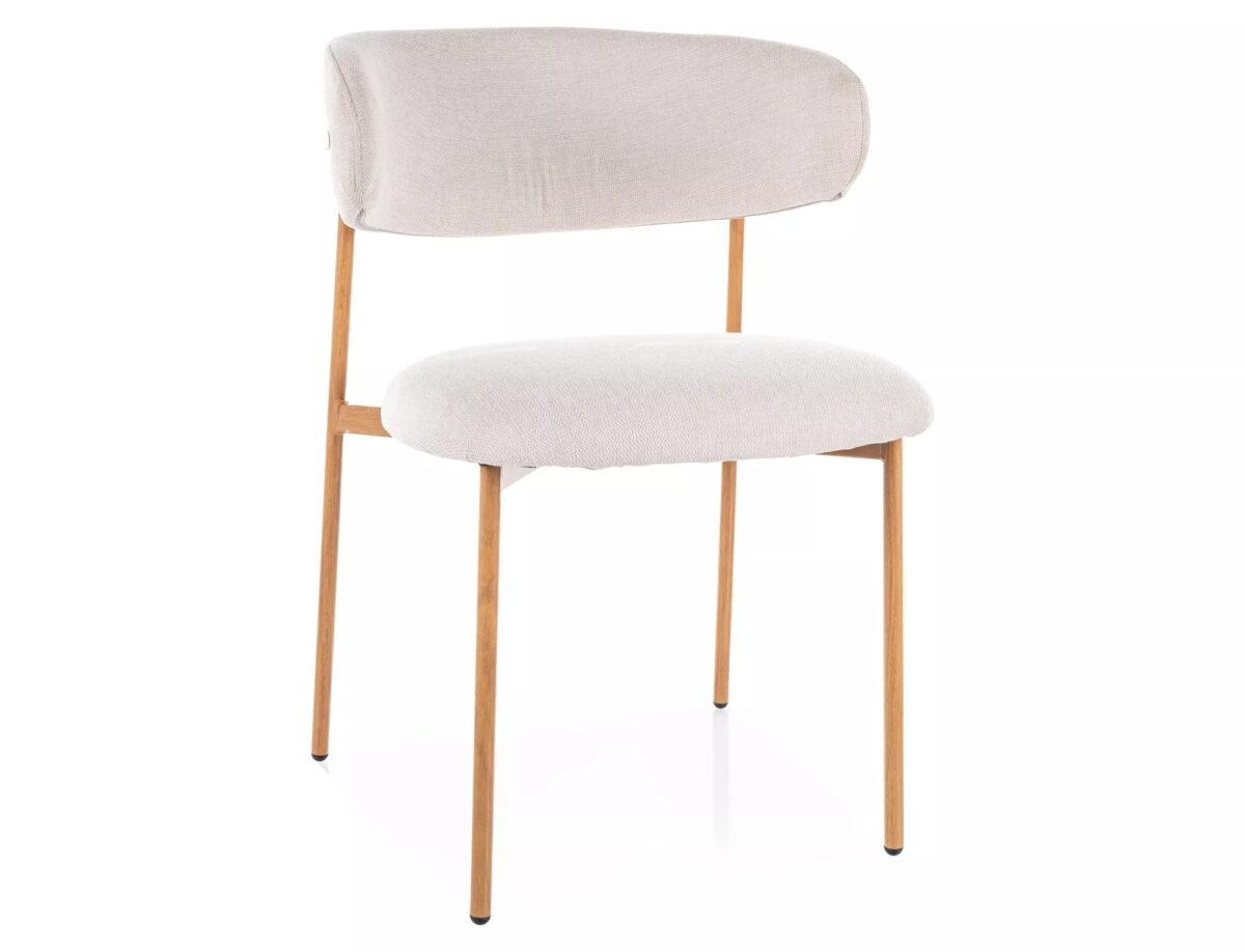 Sedia Elton D Brego beige chiaro / rovere – 56x46x80 cm - immagine 10