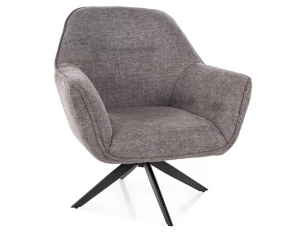 Poltrona Galia Brego in tessuto grigio – 86x77x75 cm