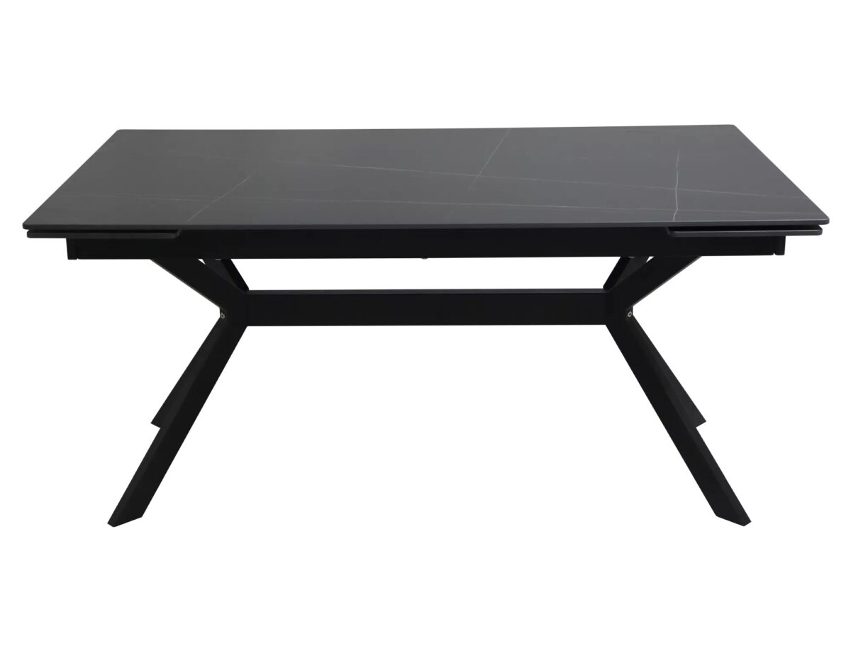 Tavolo Imperia 160 in ceramica nero opaco – 160/220x90x75 cm - immagine 2