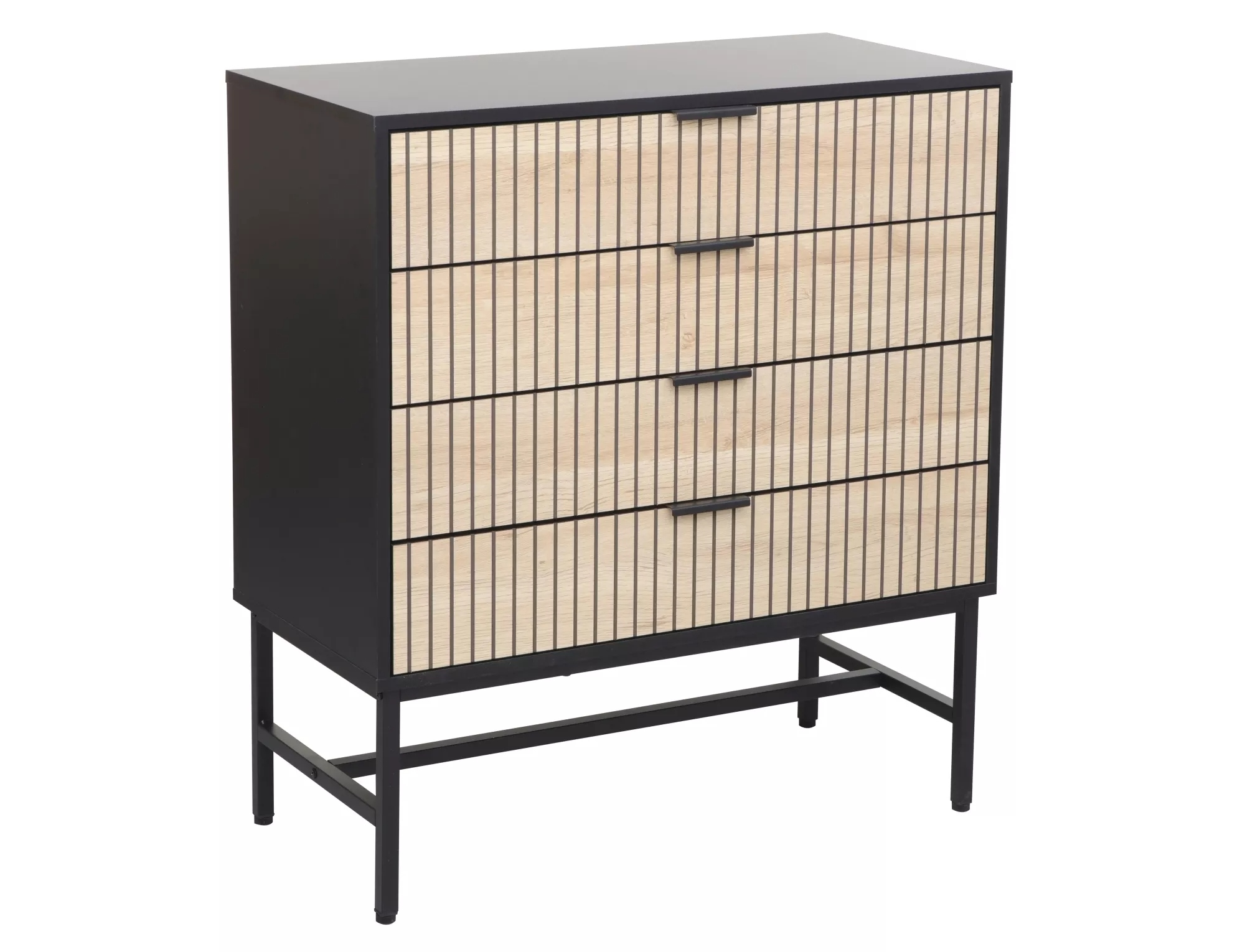 product-2871 Comò Mago K2 in rovere e metallo nero – 80x40x90 cm - immagine 1
