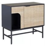 Comò Mago K3 in rovere e metallo nero – 80x40x75 cm