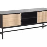 Mobile TV Mago RTV1 in rovere e nero – 150x40x60 cm