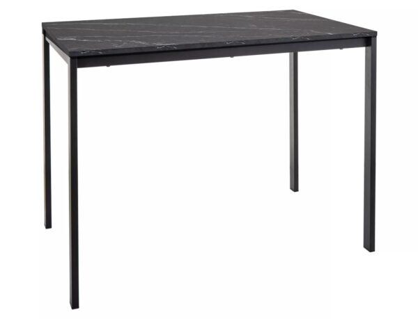 Tavolo Mario effetto marmo nero – 100x60x75 cm