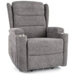 Poltrona reclinabile Minos Raven – grigio scuro