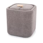 Pouf Nap con contenitore in tessuto grigio – 37x37x42 cm