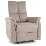Poltrona reclinabile Neptun Brego elettrica – beige
