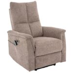 Poltrona relax elettrica Neptun M Brego in tessuto beige
