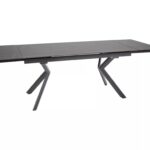 Tavolo Norton allungabile in ceramica nero opaco – 160/240x90x75 cm