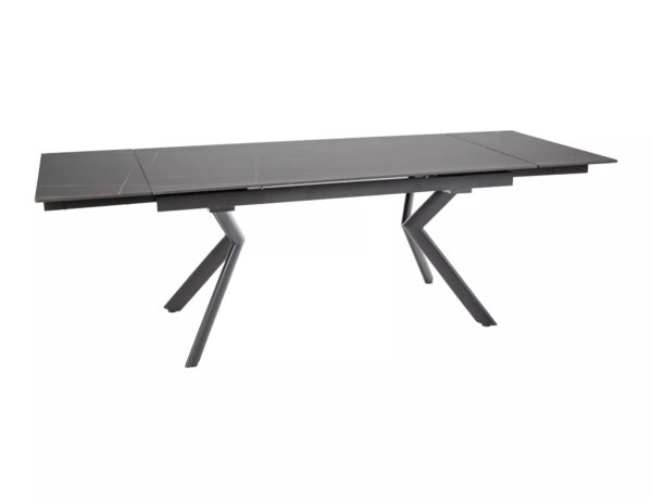 Tavolo Norton allungabile in ceramica nero opaco – 160/240x90x75 cm