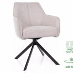 Sedia Notti Brego in tessuto beige – 55x45x83 cm