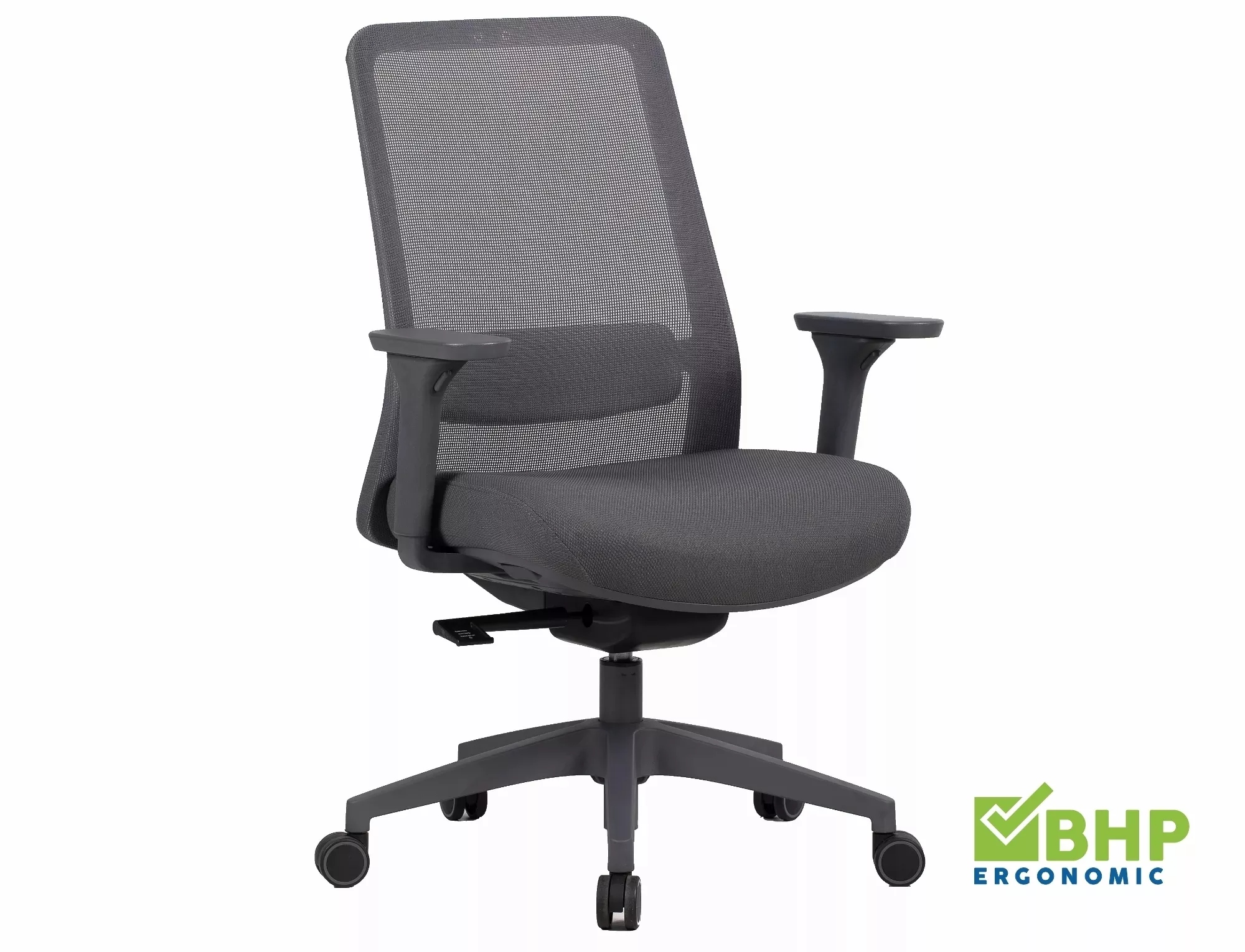 product-2947 Sedia da ufficio ergonomica Q-718 grigia – 62x48x108 cm - immagine 1