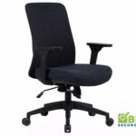 Sedia da ufficio Q-744 nera – 62x50x101 cm