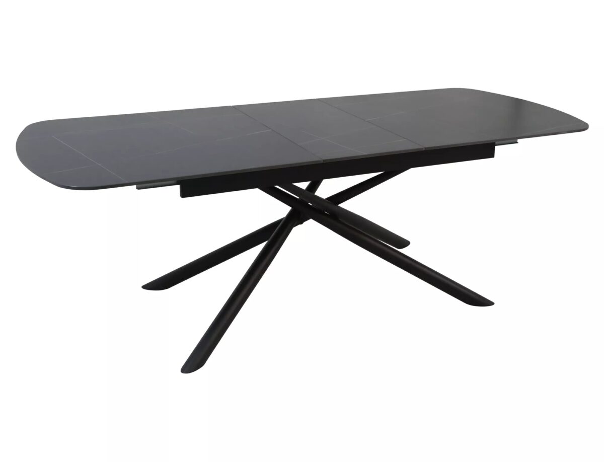 Tavolo Vector allungabile in ceramica nero opaco – 180/220x90x75 cm - immagine 2