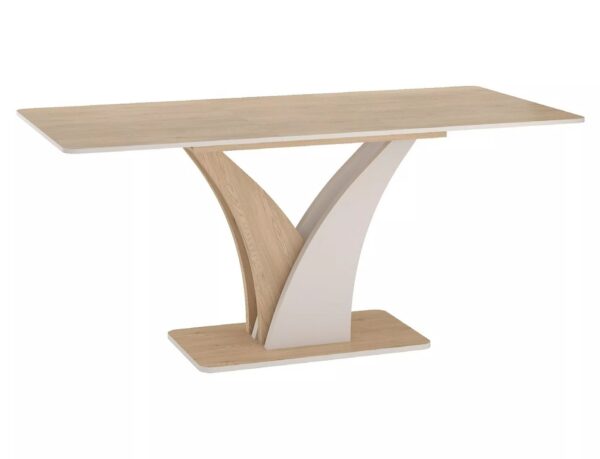 Tavolo Vento allungabile in laminato rovere Cremona Torro e cashmere – 120/160x68x76 cm