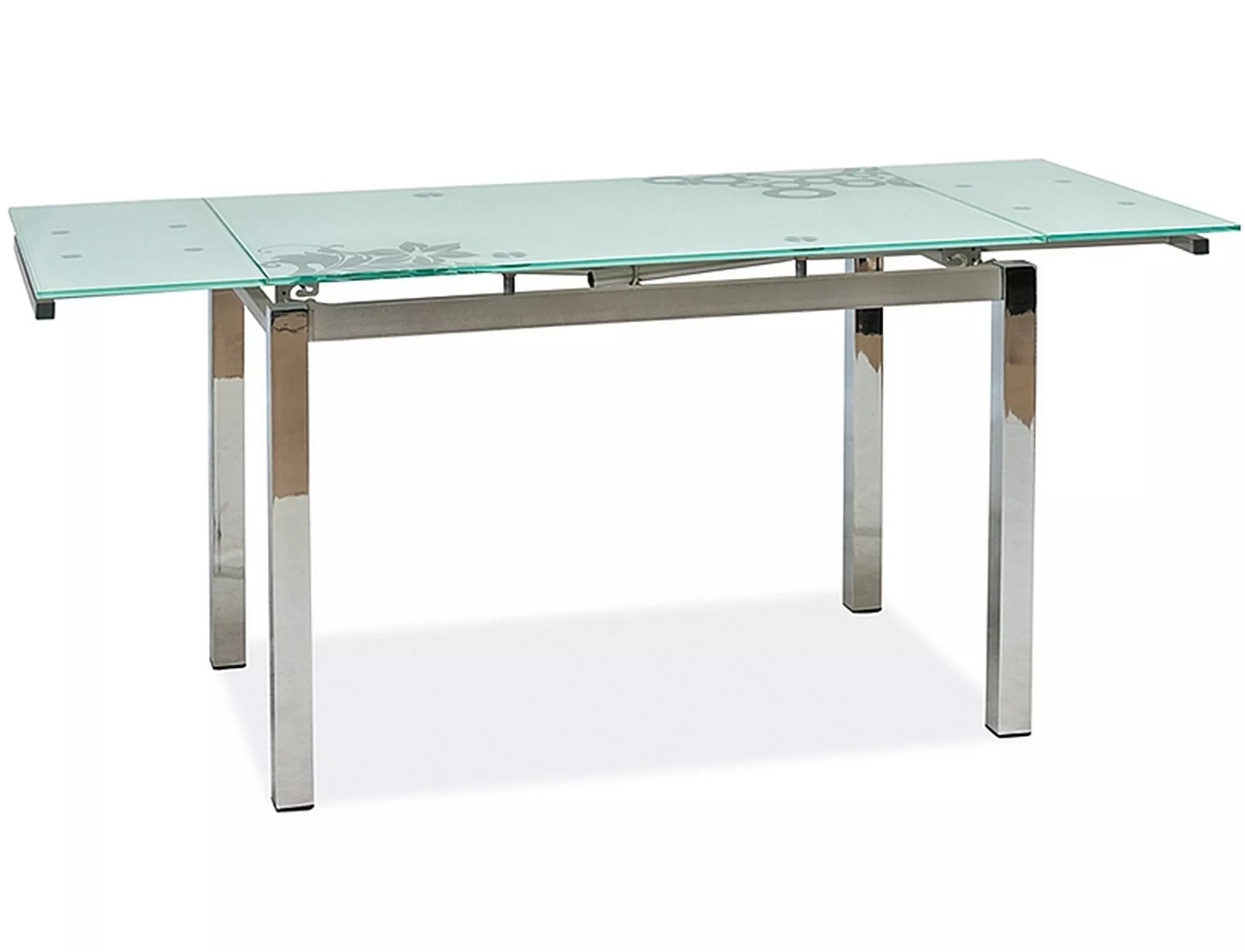 product-747 Tavolo GD-017 in vetro temperato bianco – 110/170x74x75 cm - immagine 1