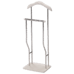 Appendiabiti Greg in legno e metallo bianco-cromato – 40x30x107 cm