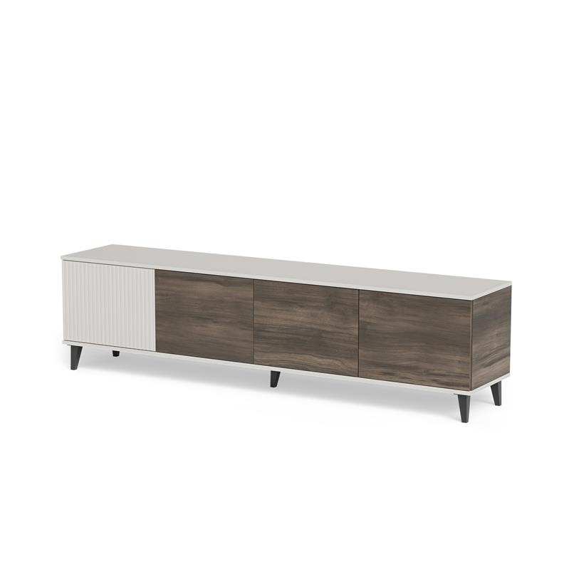 b2ec174dc05e50ae20000c506081e1c5 Mobile TV Random 2 RTV-3 in cashmere / noce / nero – 200x40x52 cm - immagine 1