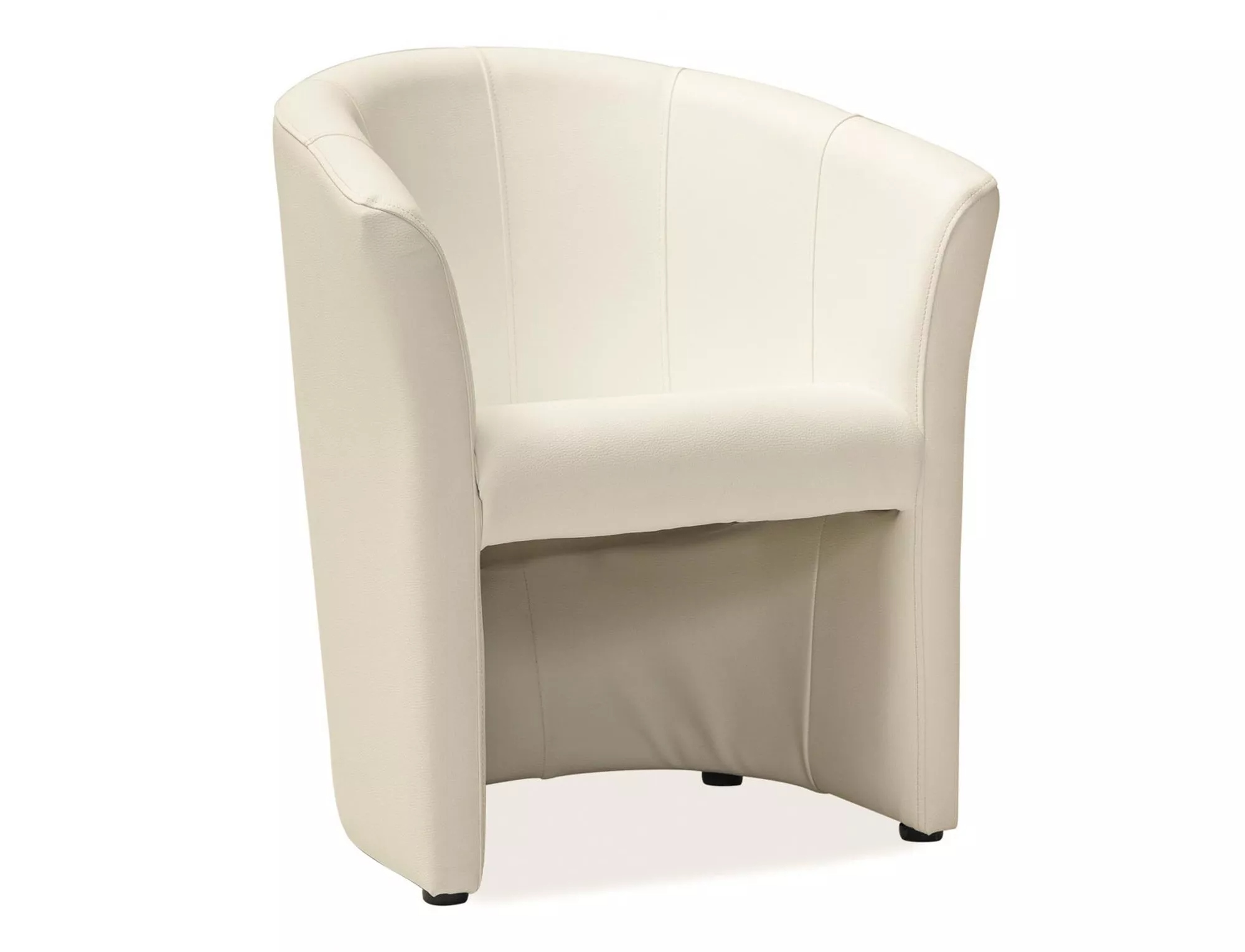 foto_add-11640 Poltrona TM-1 in ecopelle crema – 67x60x76 cm - immagine 1
