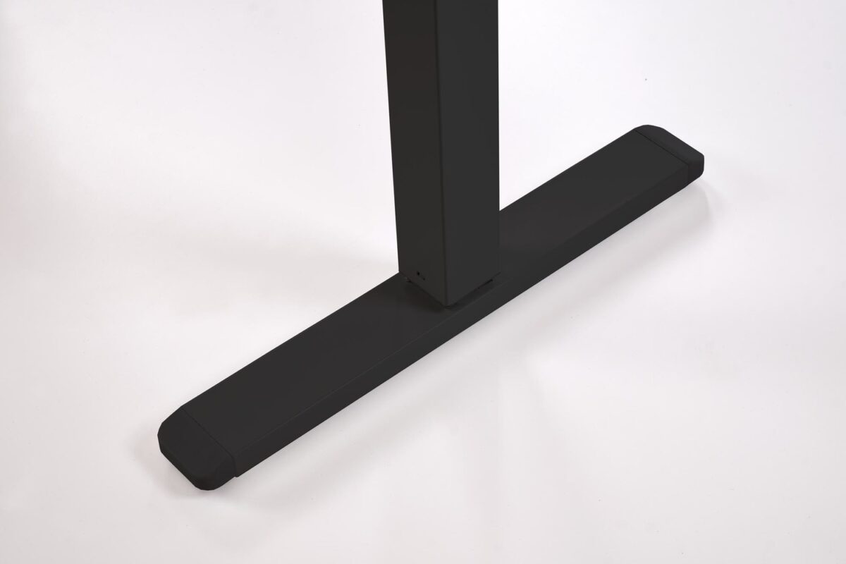 Scrivania regolabile in altezza B54 con piano rovere artisan e struttura nera – 120x60x75–120 cm - immagine 4