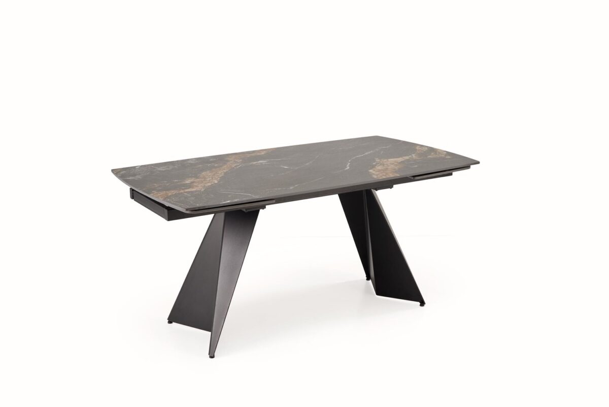 Tavolo allungabile ARMANI in marmo nero – 165-241x90x77 cm - immagine 10