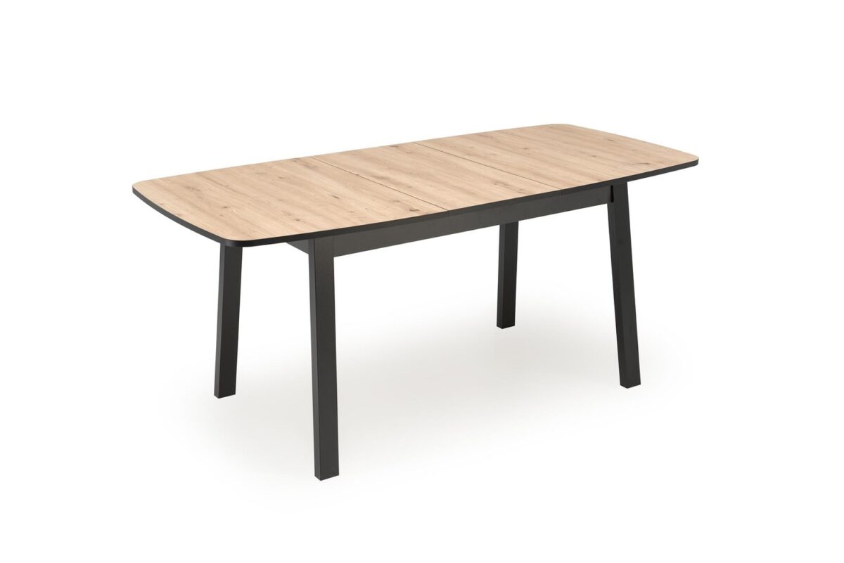 Tavolo allungabile Barril in rovere artisan e nero – 130/170×80×72 cm - immagine 4