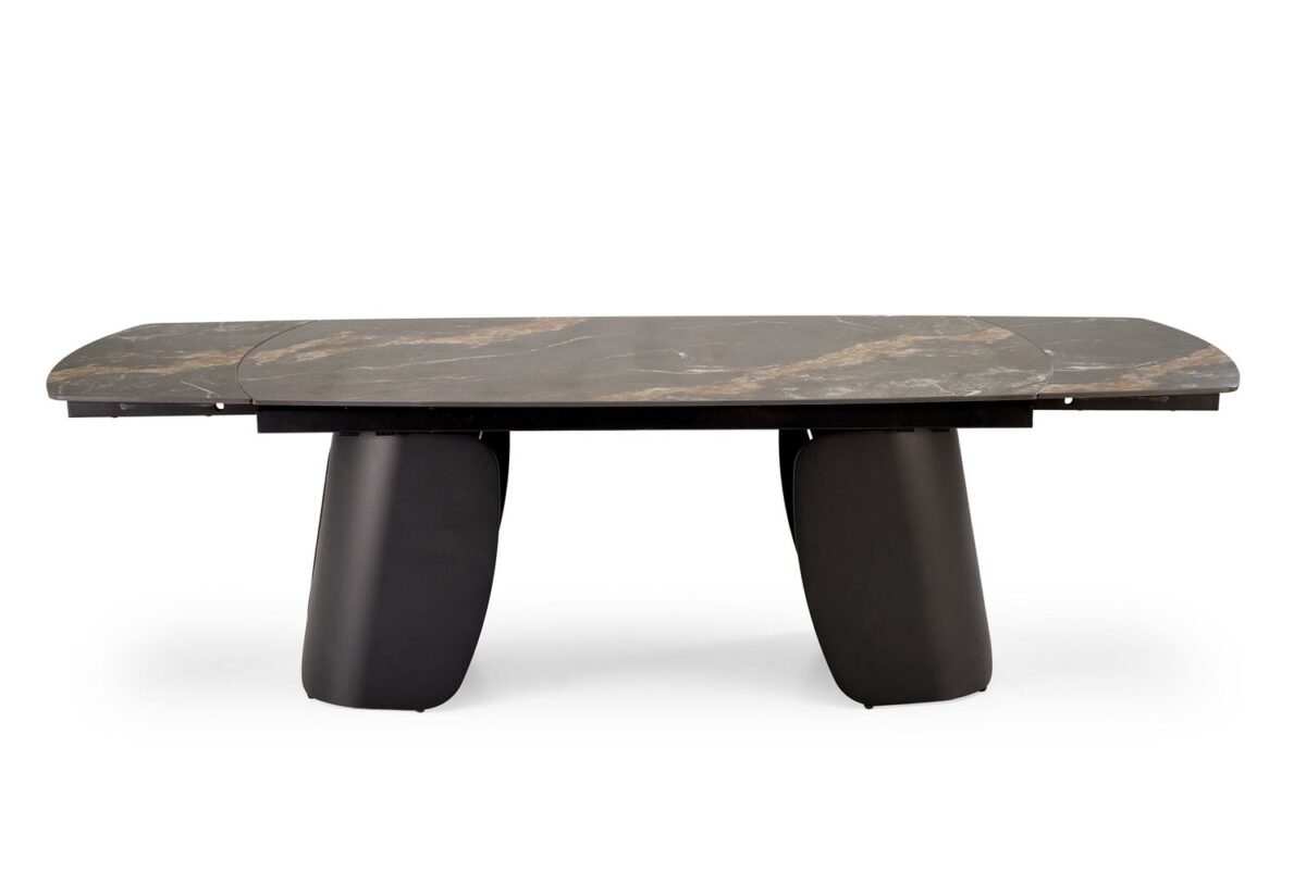 Tavolo allungabile Forum in marmo nero – 180-260x90x76 cm - immagine 7