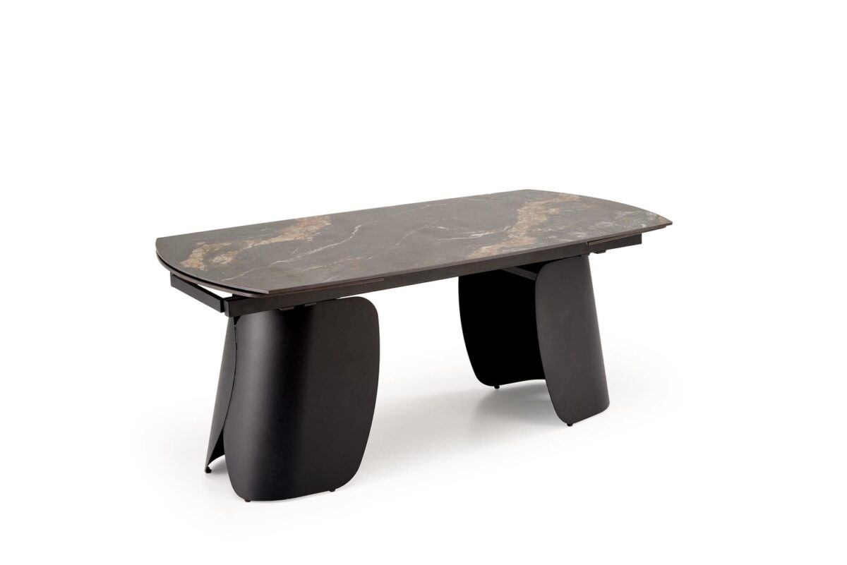 Tavolo allungabile Forum in marmo nero – 180-260x90x76 cm - immagine 11