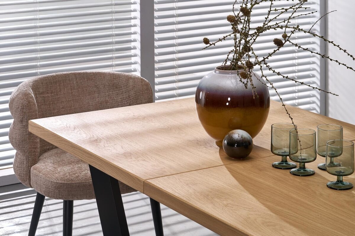 Tavolo Massive 2 allungabile in rovere naturale e nero – 160-250(340)x90x77 cm - immagine 5