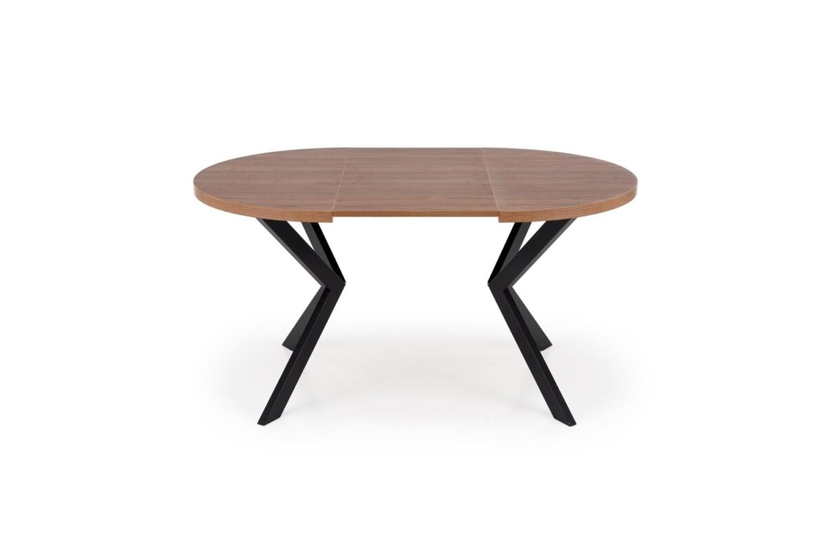 Tavolo Peroni allungabile in noce e nero – ø100-250×100×75 cm - immagine 4