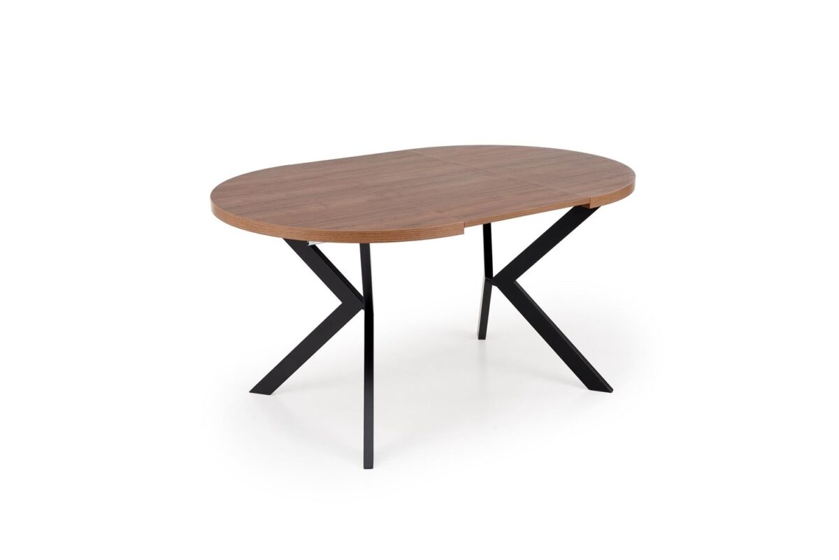 Tavolo Peroni allungabile in noce e nero – ø100-250×100×75 cm - immagine 7