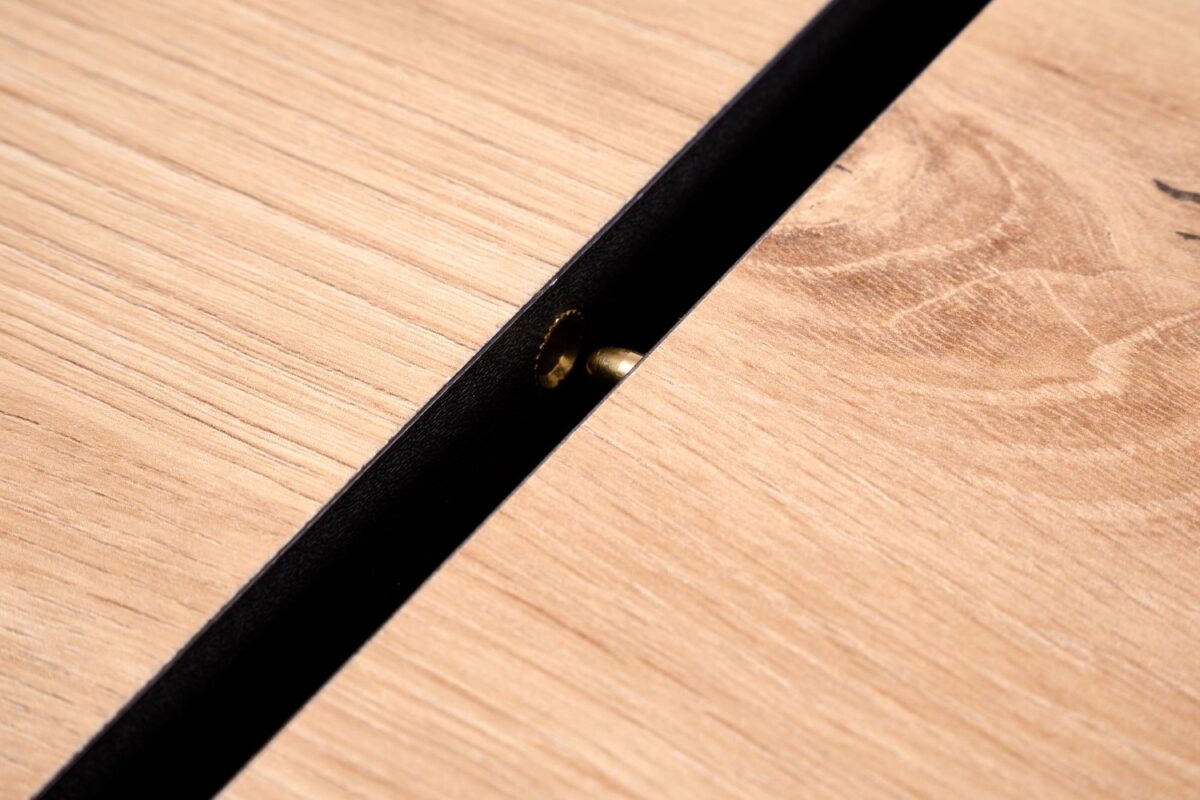 Tavolo allungabile Wilson in rovere artisan e nero – 120-158x77x77 cm - immagine 15