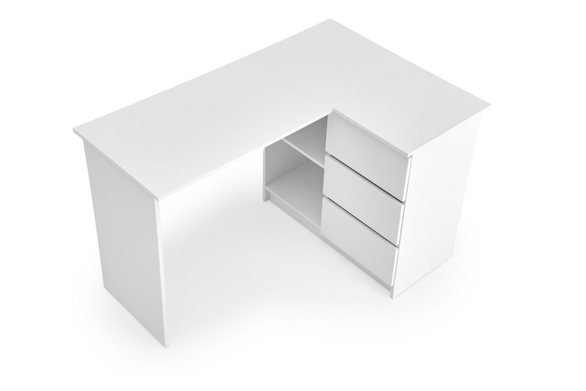 Scrivania BEGA – bianco – 124x85x76 cm - immagine 4