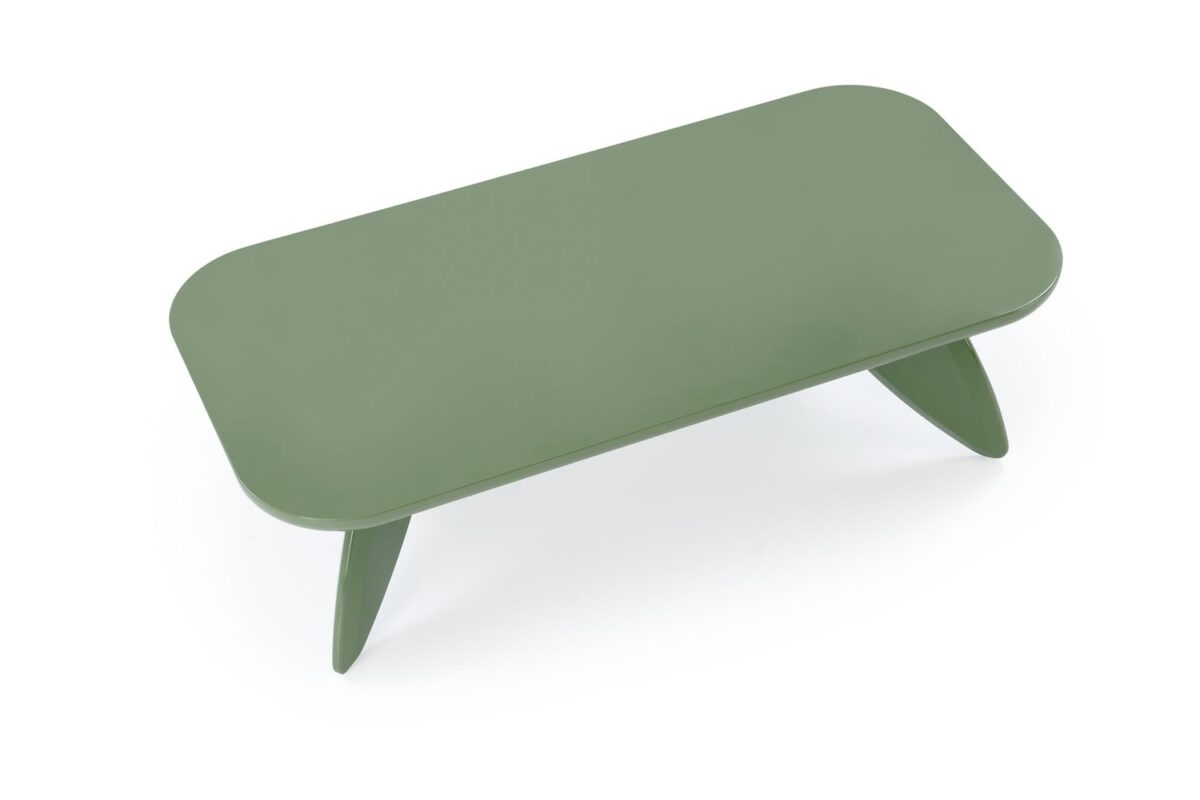 Tavolino Soraya in MDF laccato – verde chiaro – 120x60x36 cm - immagine 8