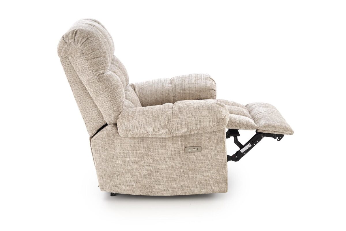 Poltrona relax AMORE in tessuto color beige - immagine 3