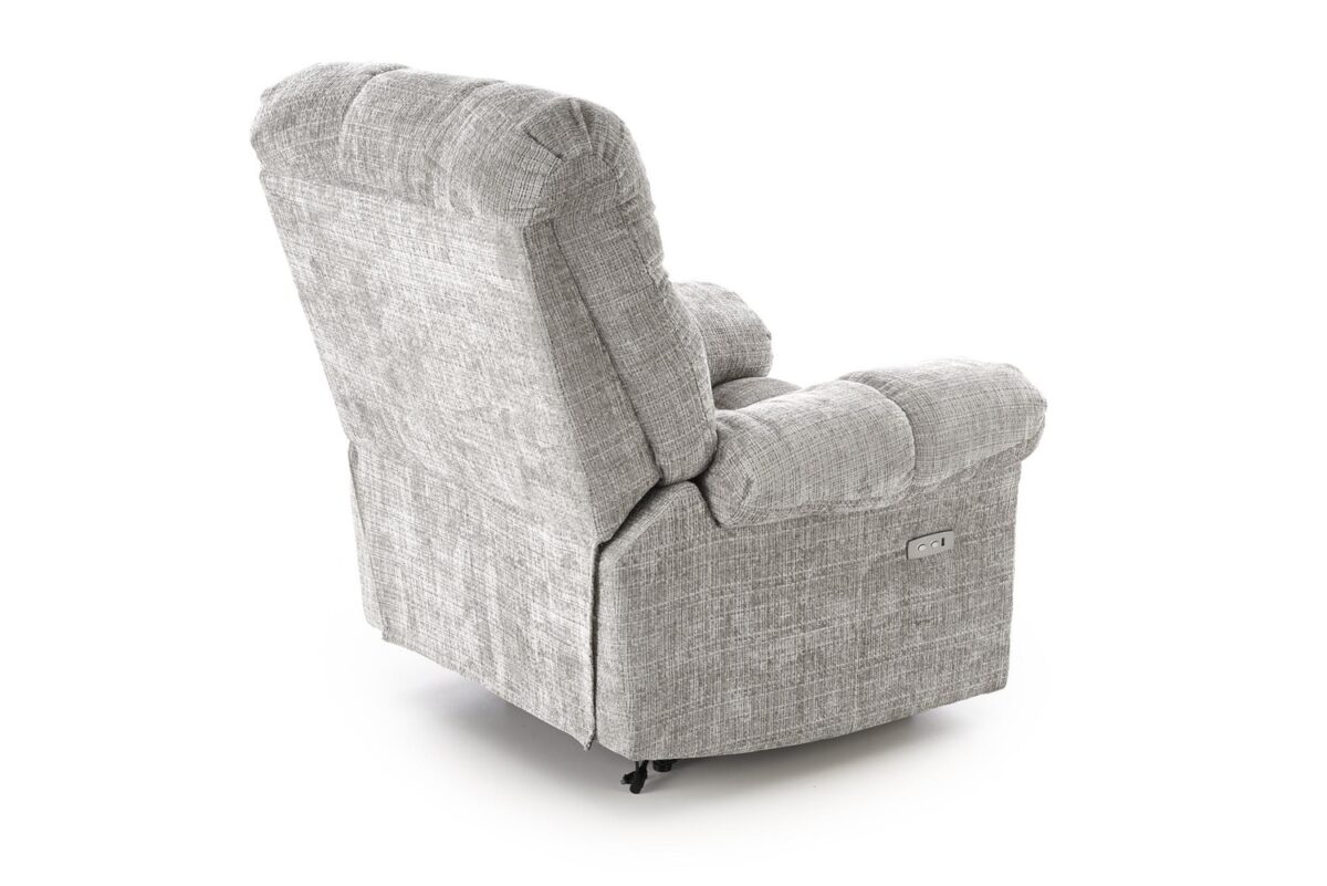 Amore – Poltrona relax elettrica in tessuto grigio chiaro - immagine 4