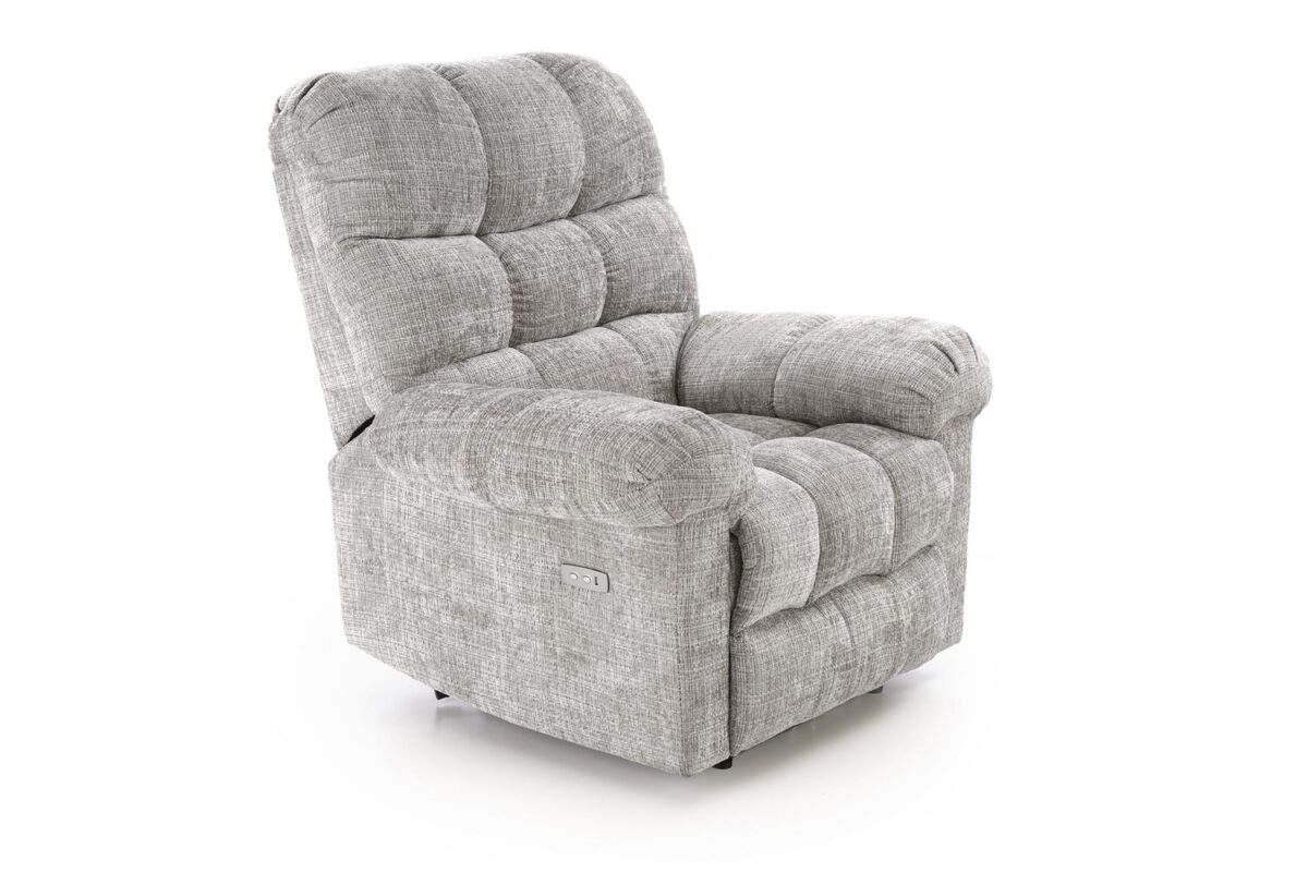 Amore – Poltrona relax elettrica in tessuto grigio chiaro - immagine 5