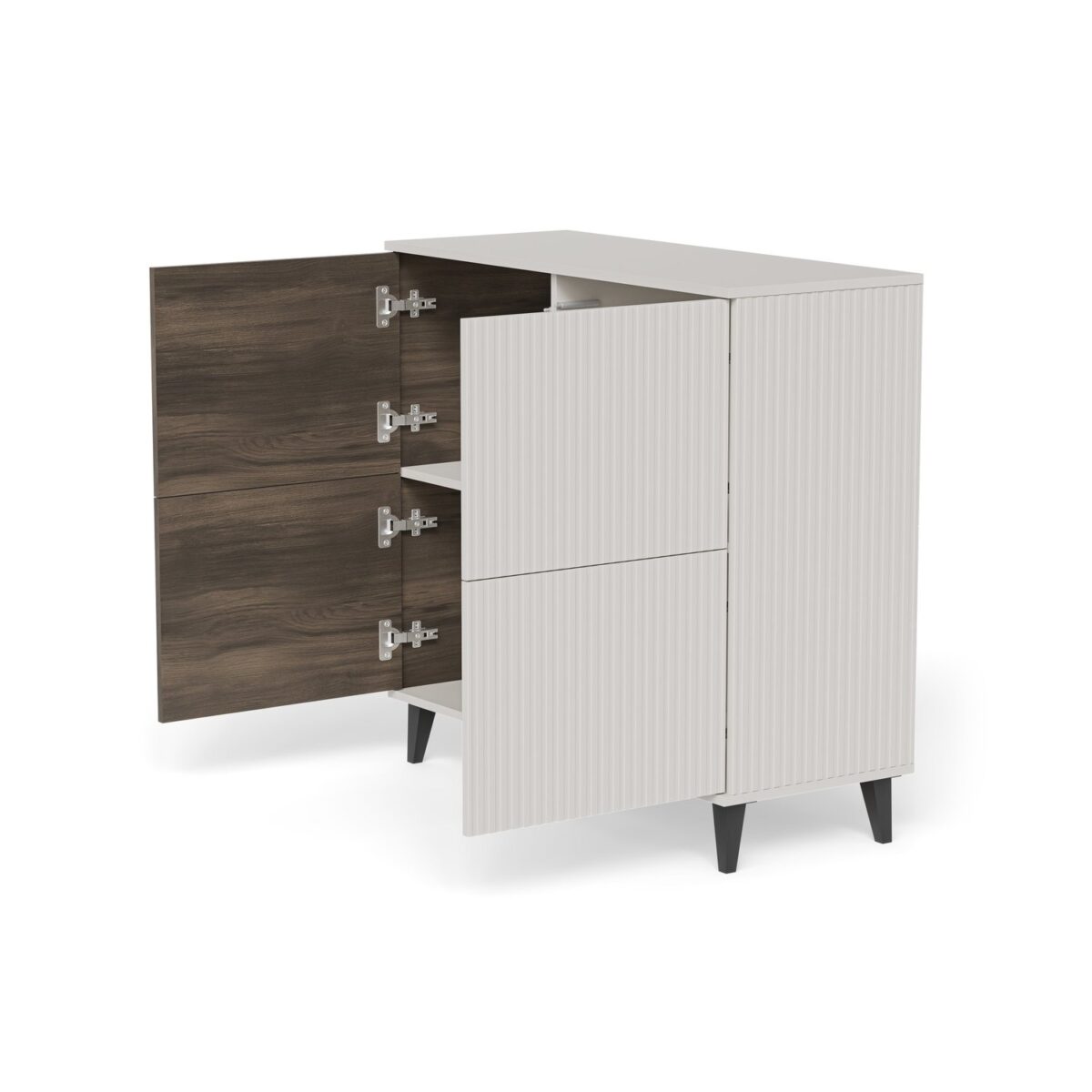 Comò Random 2 KM-2 in cashmere / noce / nero – 100x40x95 cm - immagine 5
