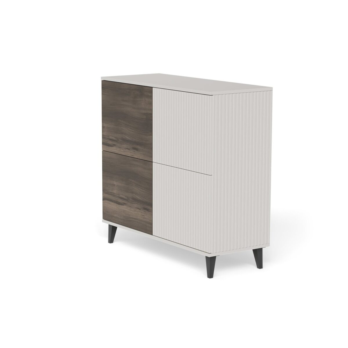 Comò Random 2 KM-2 in cashmere / noce / nero – 100x40x95 cm - immagine 6