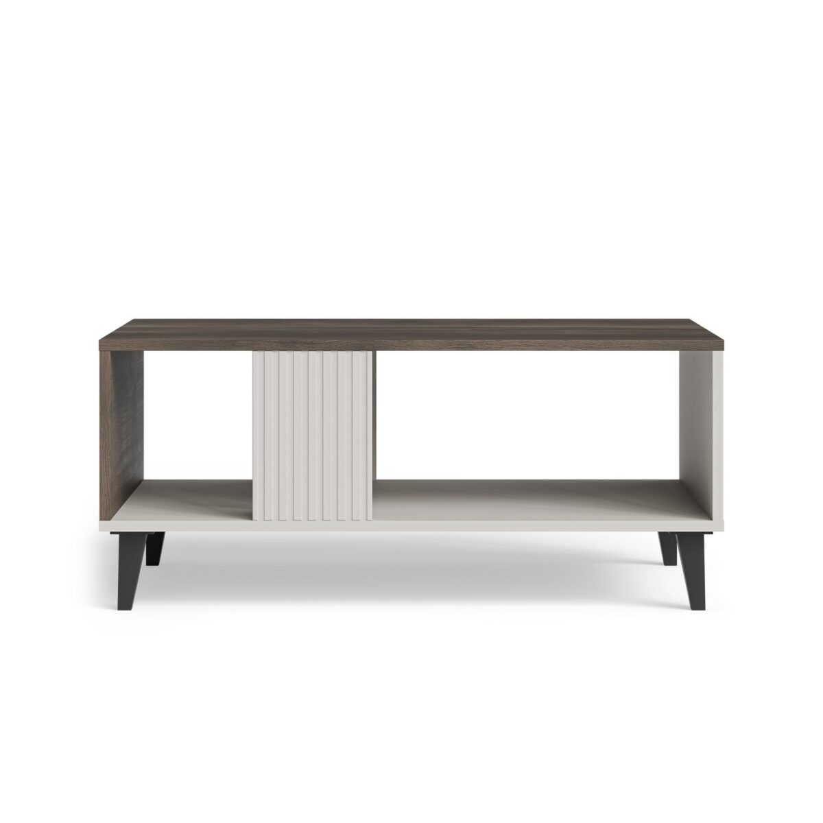 Tavolino Random 2 LAW-1 in finitura cashmere, noce e nero – 92x50x40 cm - immagine 4